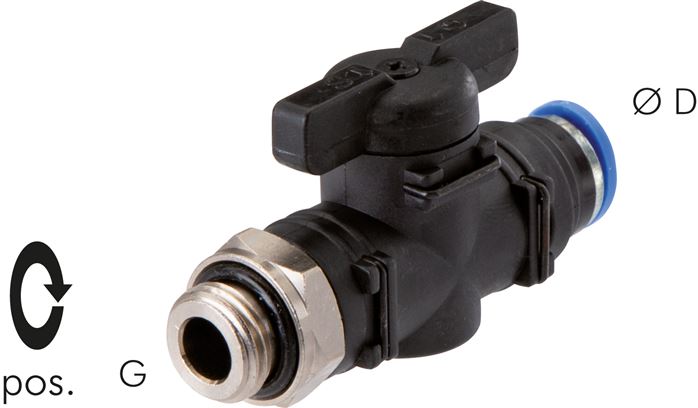 Absperrhahn G 3/8"-8mm, IQS-Standard