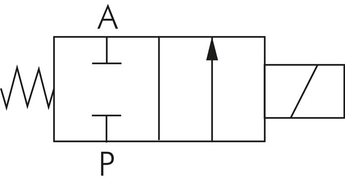2/2-Wege Vakuumventil (NC), G 3/8", -0,9 bis 2bar, 230 V AC