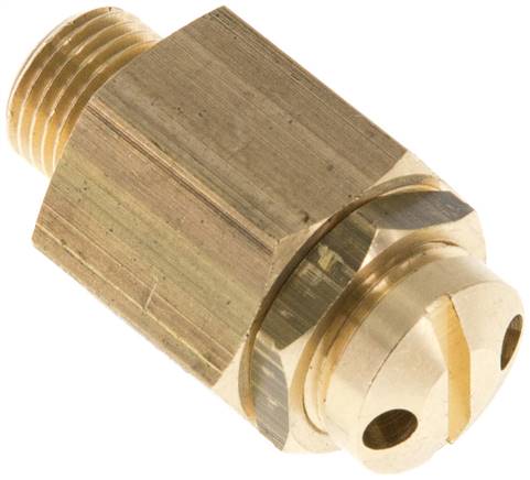 Mini-Sicherheitsventil G 1/8", 1 - 4 bar, Messing