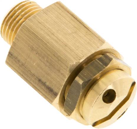 Mini-Sicherheitsventil G 1/8", 6 - 12 bar, Messing