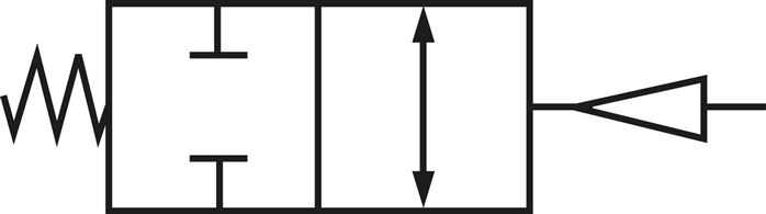 Pneum. Anflanschklappe DN200-PN16 (DIN/EN) GGG40/Edelstahl/NBR,  Feder-schließend