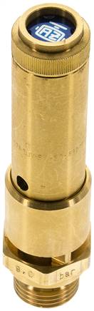 TÜV-Sicherheitsventil G 1/2" (DN10), 16,00 bar, Messing