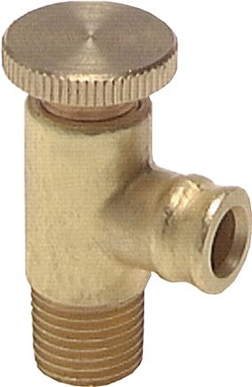 Ablassventil / Entlüftungsventil mit Tülle, G 1/4", PN25