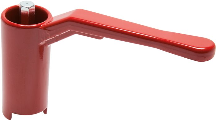 Kombigriff-rot, Größe 1, Lang (Aluminium lackiert)