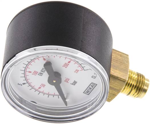 Manometer senkrecht (KU/Ms), 40mm, 0 bis 16 bar, G 1/8"