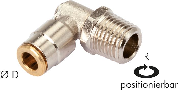 Hochdruck-L-Steckverschraub. M 6 (konisch)-6mm (pos.)