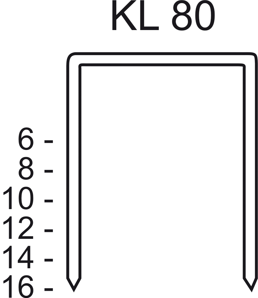 Heftklammer KL 80/16 CNK/3000 DGKC420008