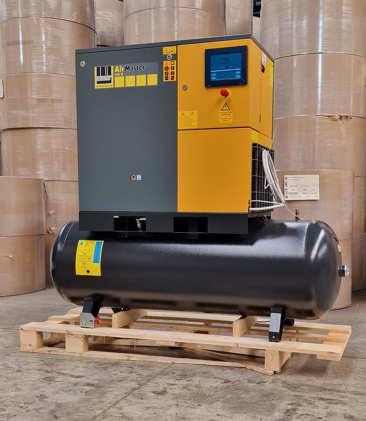 AUSSTELLER Schneider AM B 11-10-500 XBDK · 1,5 m³/min · 10 bar · 11 kW · Schraubenkompressor