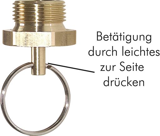 Entwässerungsventil mit Ring G 1/2"