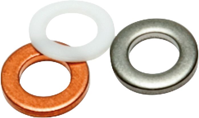 Manometer Dichtring, G 1/4", PTFE, Flachdichtungen (Standard)