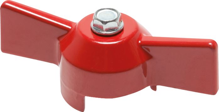Kombigriff-rot, Größe 1, Knebel (Aluminium lackiert)