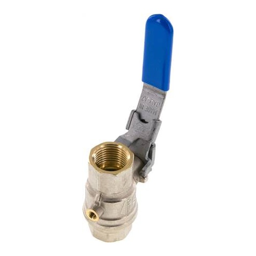 Valvola a sfera in ottone con foro di sfiato G 1/2", PN 14