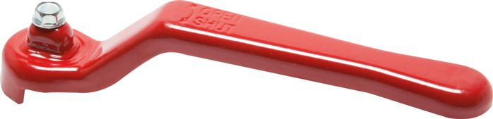 Messing-Kugelhahn, kurz, G 3/4", -0,9 bis 40 bar, voller Durchgang, Knebelgriff