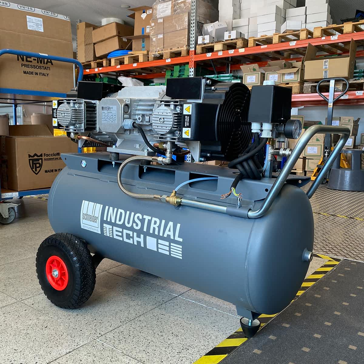 B-Ware Schneider Industrie- Kolbenkompressor PRO USER_INT MB 480-10-90 DOF