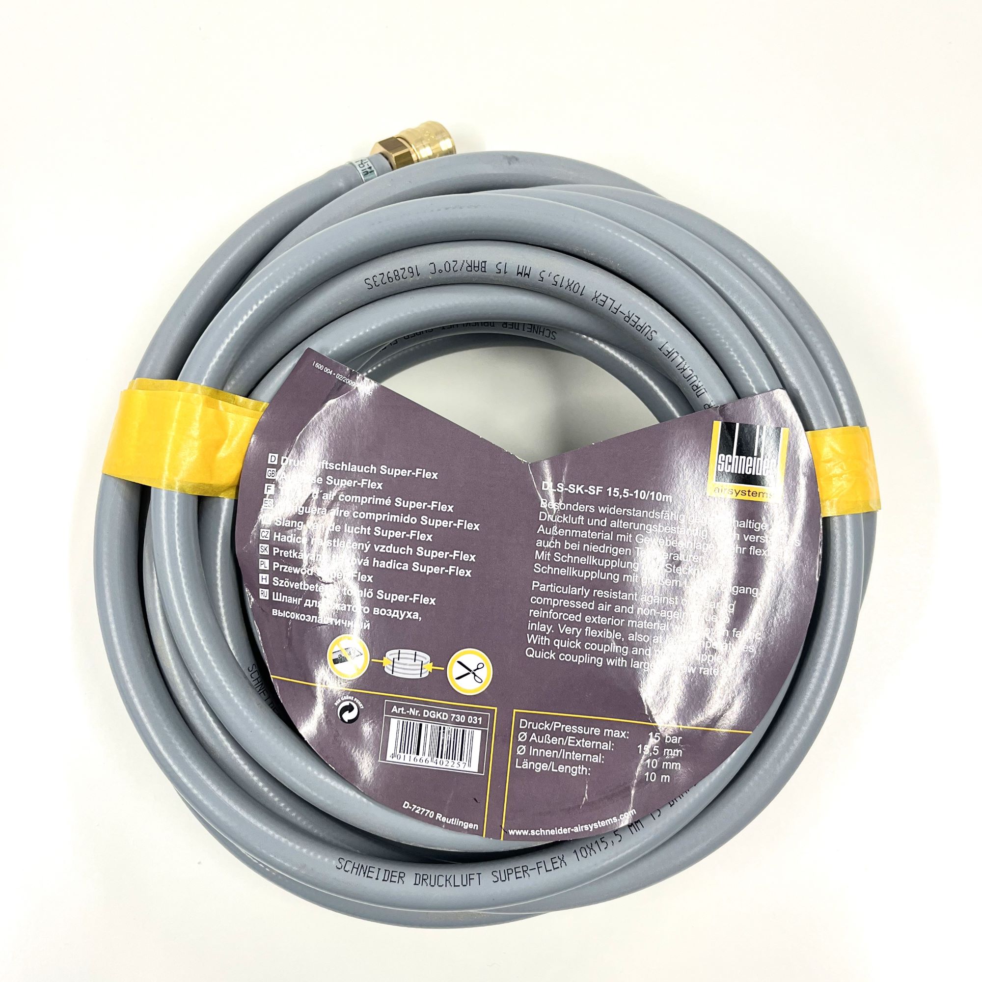 B-WARE Druckluftschlauch DLS-SK-SF 15,5-10/10m DGKD730031