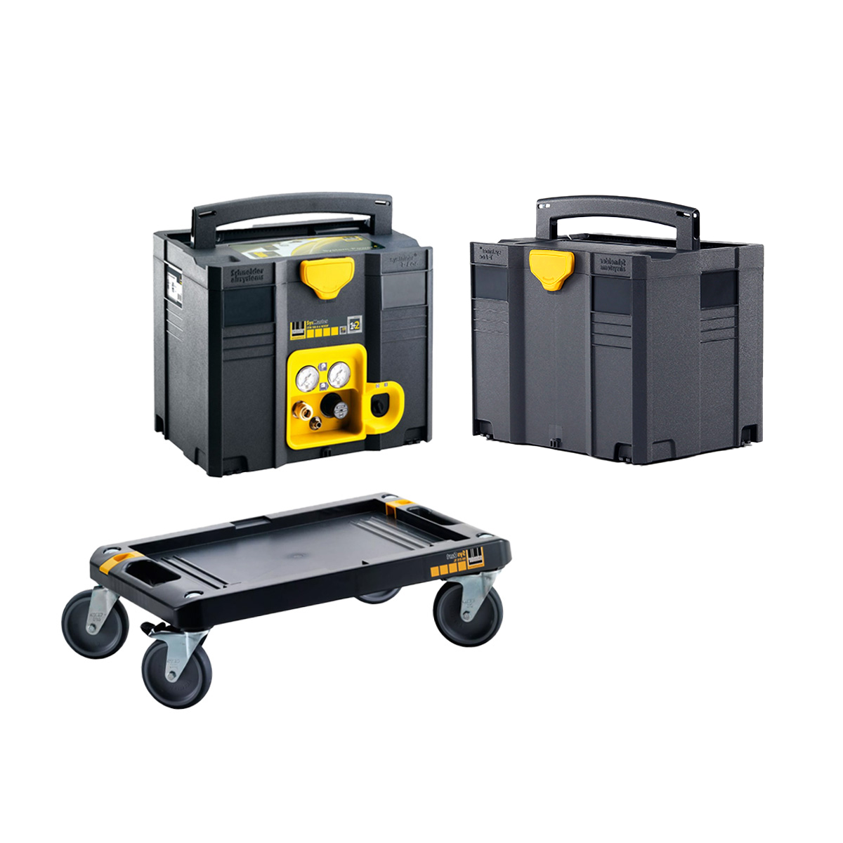 AKTION SysMaster-Werkstatt-Set inkl. SysMaster-Kompressor 150-8-6-WXOF + Systainer SYS 4 TL + Rollbrett