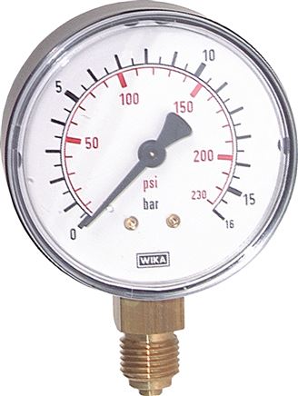 Manometer senkrecht (ST/Ms), 40mm, 0 - 25 bar, G 1/8"