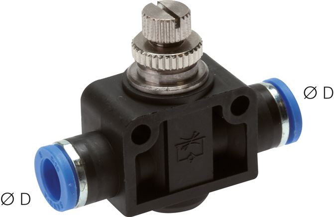 Drosselrückschlagventil 4mm Steckanschluss