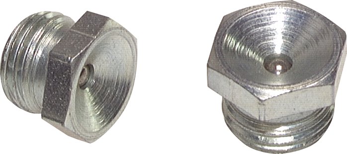 Gerader Trichterschmiernippel, M 8, 1.4305