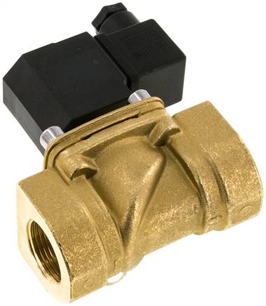 2/2-Wege Messing-Magnetventil G 3/4", -0,95 - 16 bar, stromlos geschlossen (NC) 230V, Dichtung FKM