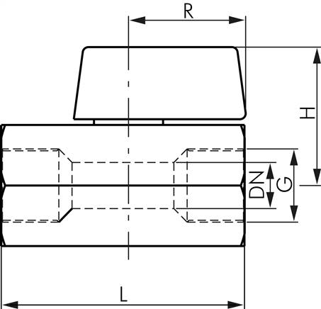 Edelstahl-Minikugelhahn G 3/8" Innengewinde, PN 63