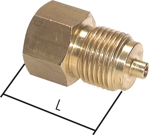 Manom.-Reduzierung G 1/2"(AG)-G 1/4"(IG). Messing, 38mm