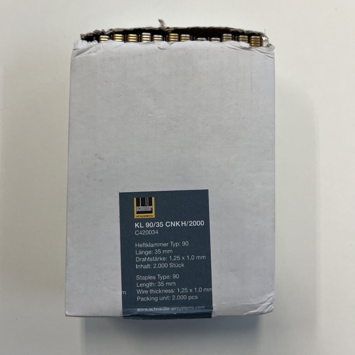 GEBRAUCHT Heftklammer KL 90/35 CNKH/2000 DGKC420034 - Karton beschädigt