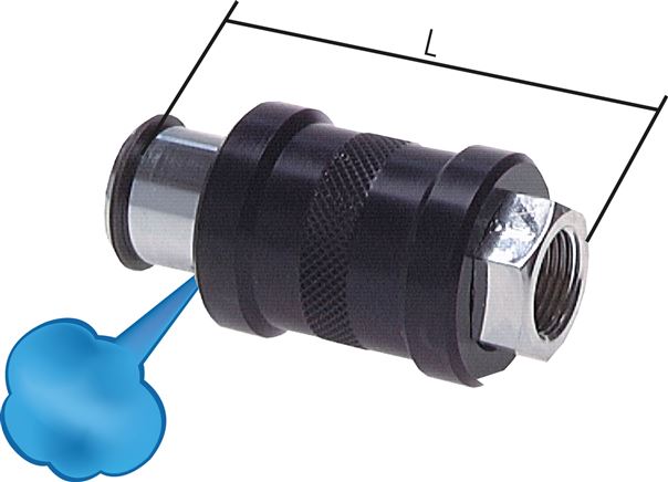 Hand-Schiebeventil G 3/8", Standard