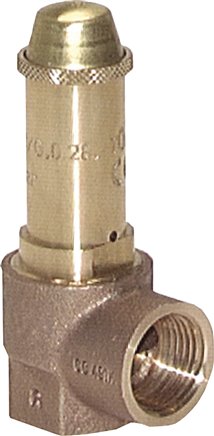 TÜV-Ecksicherheitsventil G 1/2" (IG), 2,5 bar Typ SVGI 12 10-2,5 EP