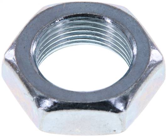 Sechskant-Gegenmutter M 22x1,5, Stahl verzinkt