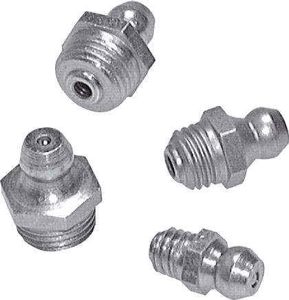 Gerader Kegelschmiernippel, R 1/4", 1.4305