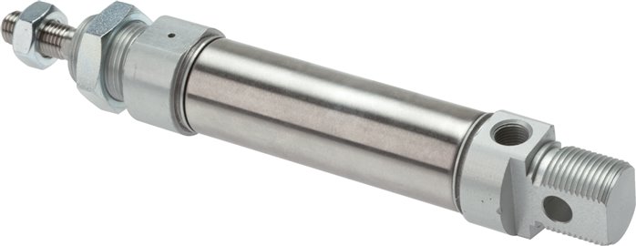 ISO 6432-Zylinder, einfachwirkend, Kolben 25mm, Hub 50mm