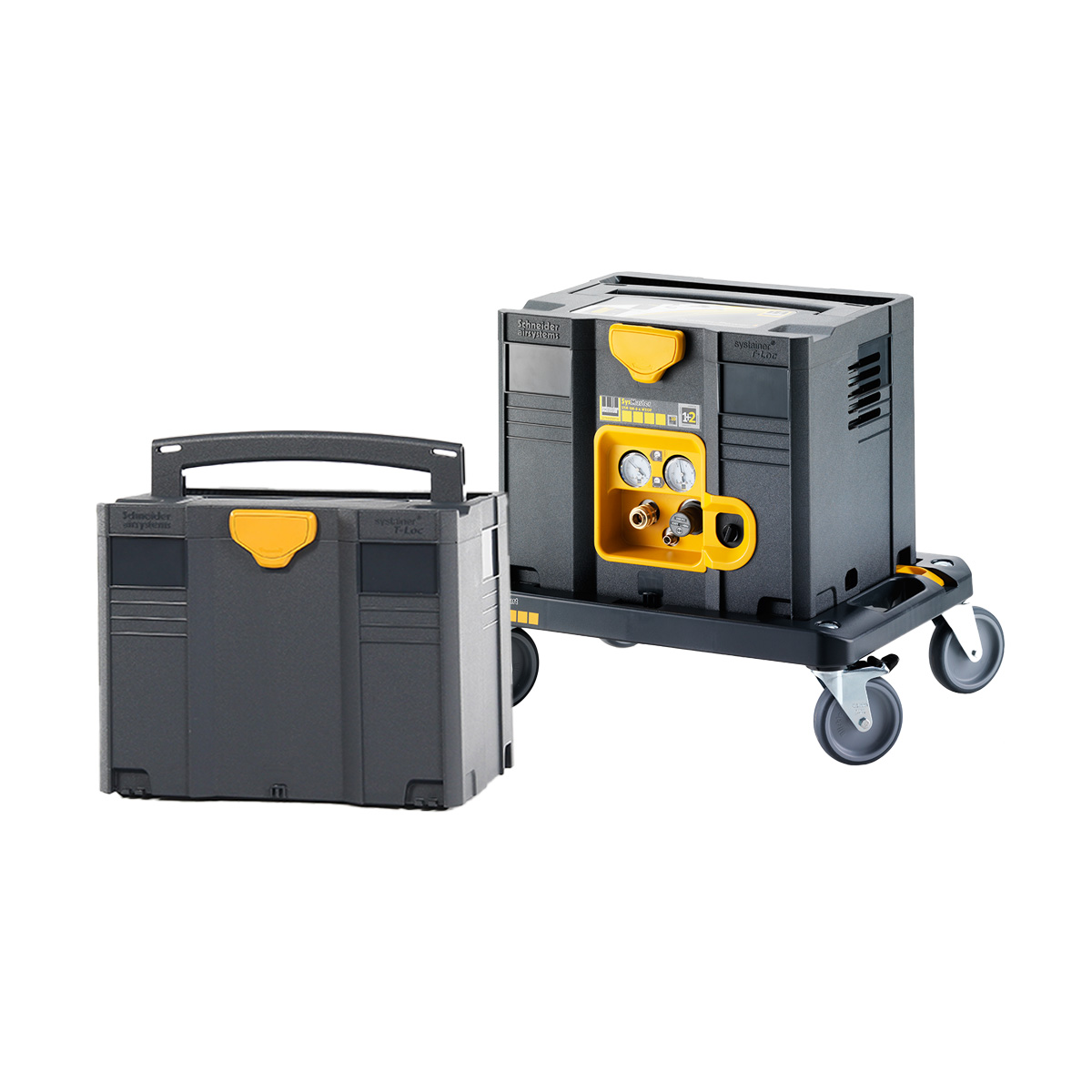 AKTION SysMaster-Werkstatt-Set inkl. SysMaster-Kompressor 150-8-6-WXOF + Systainer SYS 4 TL + Rollbrett