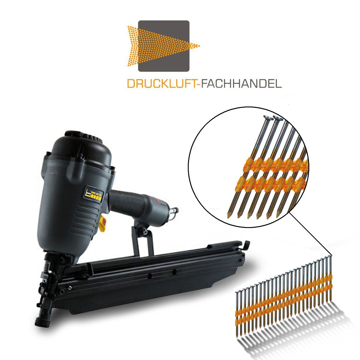 AKTION Schneider-Rundkopfnagler RNG-RN 90 DGKD300071 + Streifennagel RN 31/80 BKH/3000 F440024