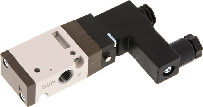 3/2-Wege Magnetventil, G 1/8", Federrückstellung (NC), 230 V AC