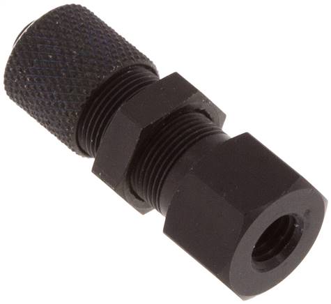 Aufschraub-Schott-Verschraubung M 5-6x4mm,Aluminium